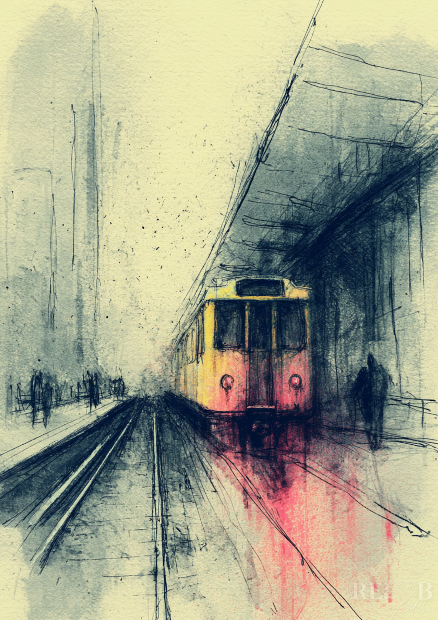 PARALLELE LINIEN – Urban Motion Kunst Bundle | 4 abstrakte Stadtposter A2 Download Stadt. Bewegung. Distanz. Vier Motive, die nicht laut sind – aber bleiben. Für Räume, die mehr fühlen sollen als zeigen.