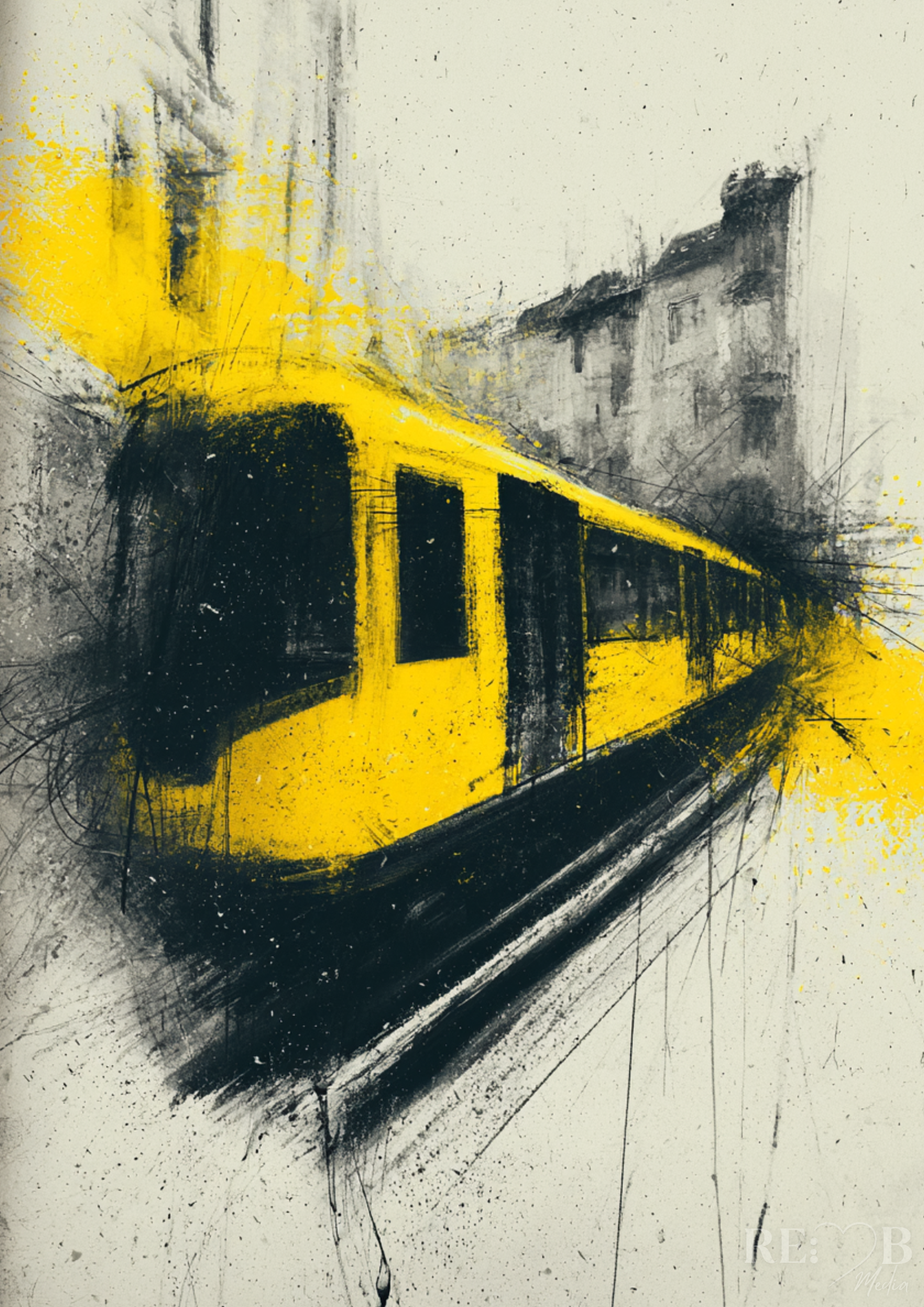 PARALLELE LINIEN – Urban Motion Kunst Bundle | 4 abstrakte Stadtposter A2 Download Stadt. Bewegung. Distanz. Vier Motive, die nicht laut sind – aber bleiben. Für Räume, die mehr fühlen sollen als zeigen.