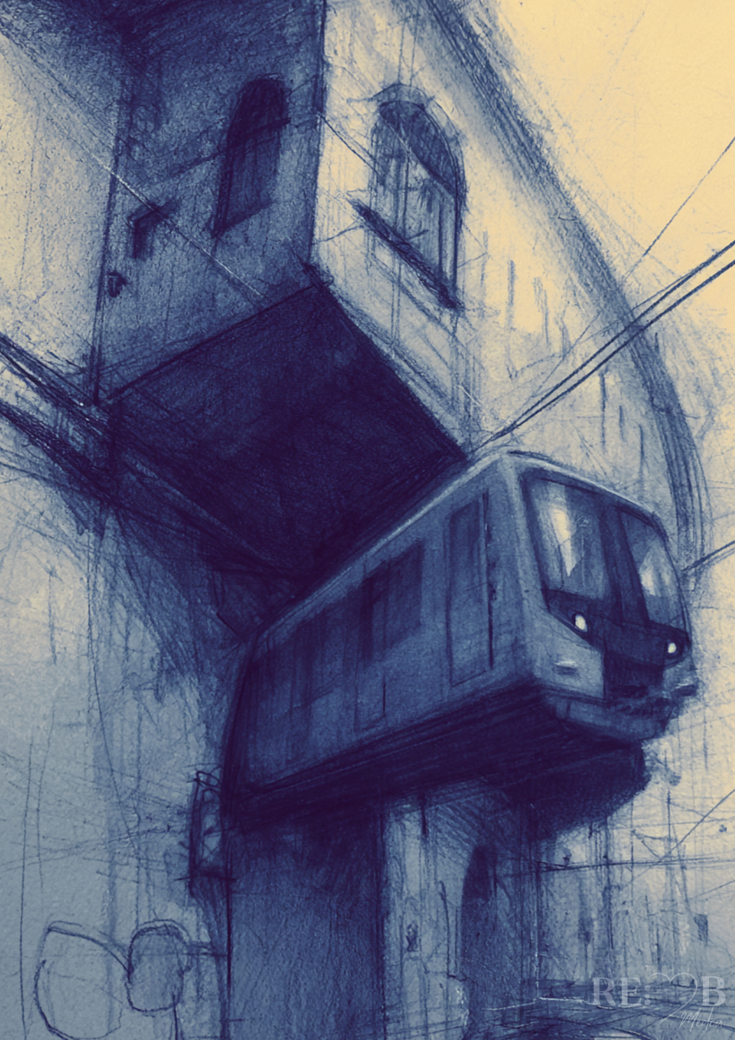 PARALLELE LINIEN – Urban Motion Kunst Bundle | 4 abstrakte Stadtposter A2 Download Stadt. Bewegung. Distanz. Vier Motive, die nicht laut sind – aber bleiben. Für Räume, die mehr fühlen sollen als zeigen.