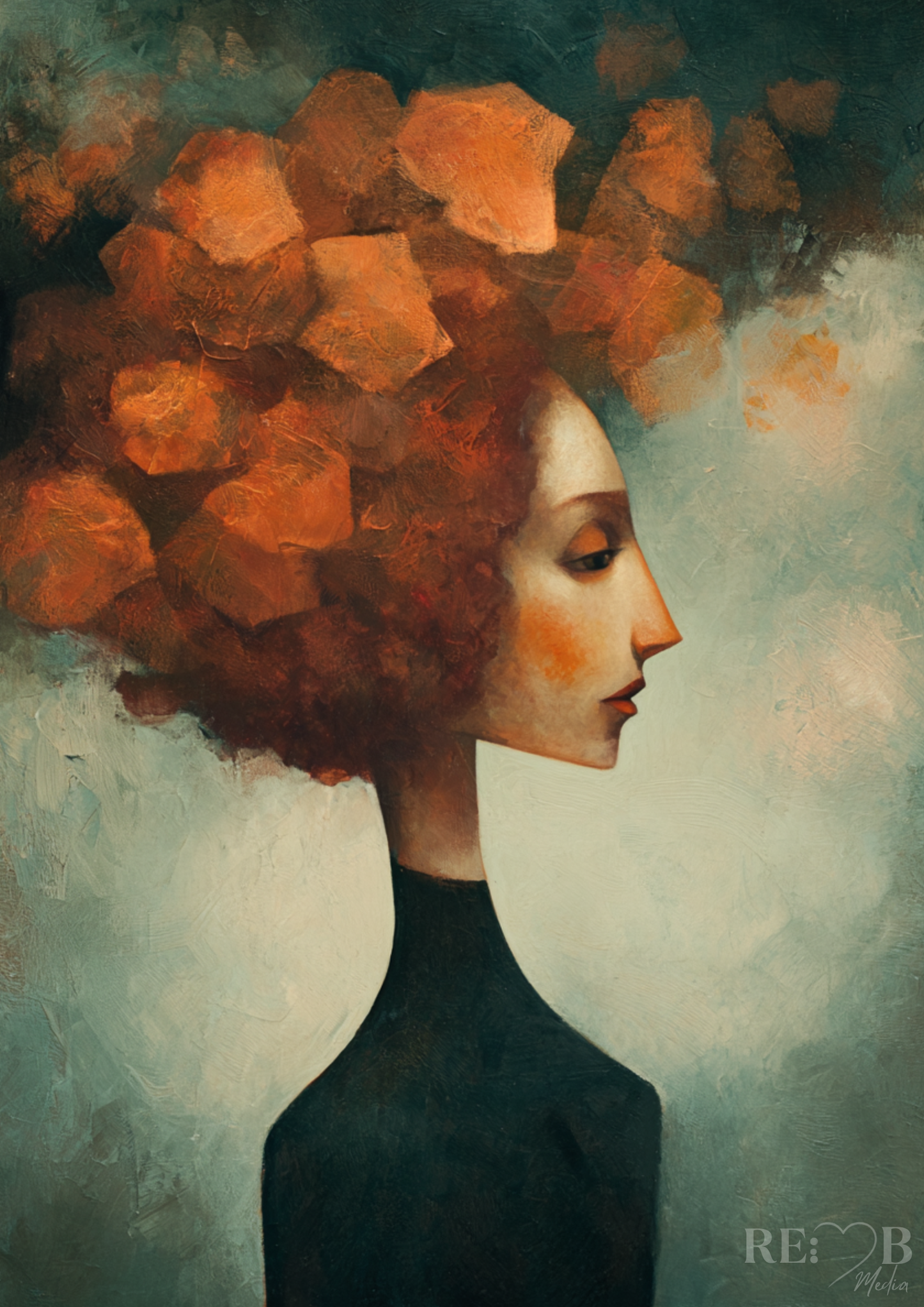 Silent Minds – 4er Kunst Bundle | Ausdrucksstarke Charakterportraits als A2 Printable Vier Gesichter. Vier Zustände. Zwischen Kontrolle, Chaos, Leere und Überreiztheit. Für Räume, die mehr zeigen wollen als nur Stil.