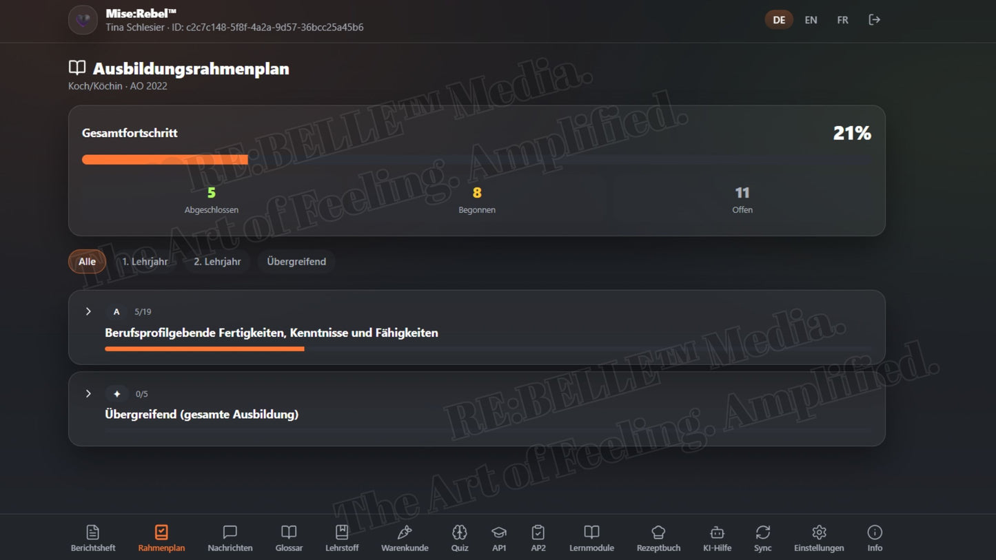 Mise:Rebel™ – Dein digitales Berichtsheft & Prüfungssystem    Du schiebst dein Berichtsheft. Die Prüfung kommt näher.  Mise:Rebel™ bringt Struktur rein – sofort, digital, überall.