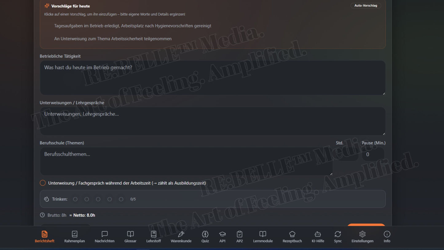Mise:Rebel™ – Dein digitales Berichtsheft & Prüfungssystem    Du schiebst dein Berichtsheft. Die Prüfung kommt näher.  Mise:Rebel™ bringt Struktur rein – sofort, digital, überall.