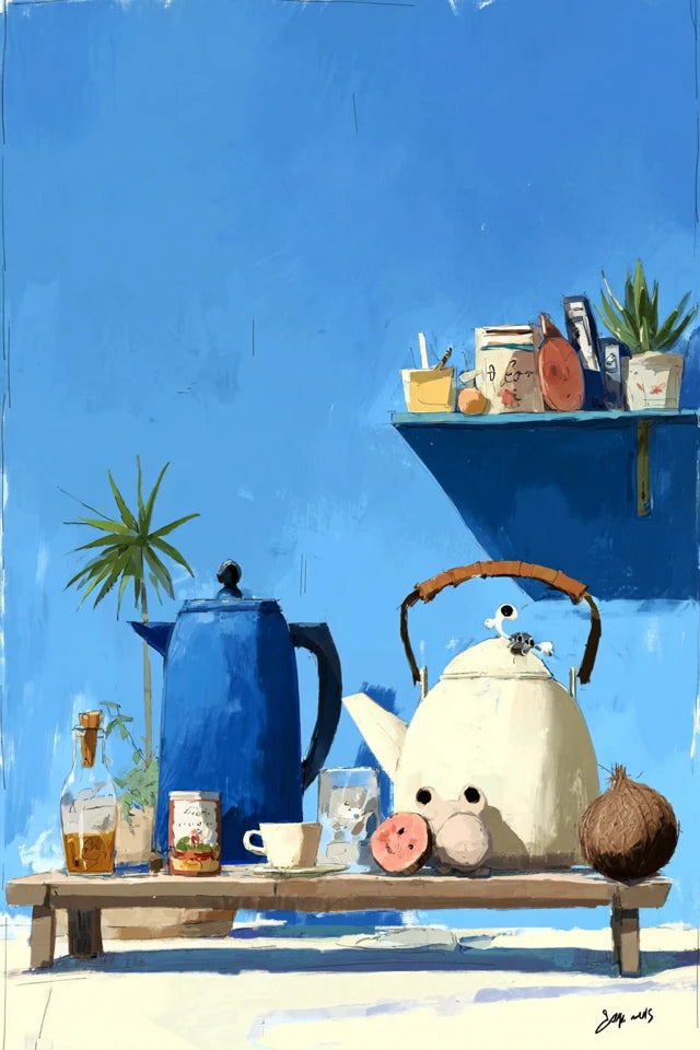 Blue Hours Poster Bundle – 8 A2 Printable Art Prints