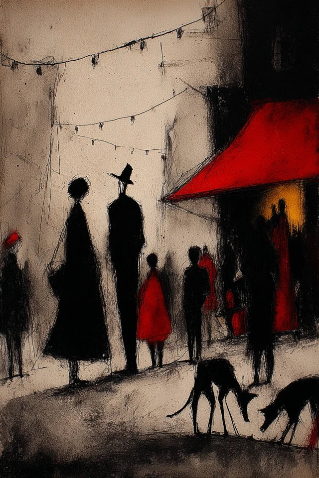 RED SIGNALS Poster-Serie | Digitale Wandkunst