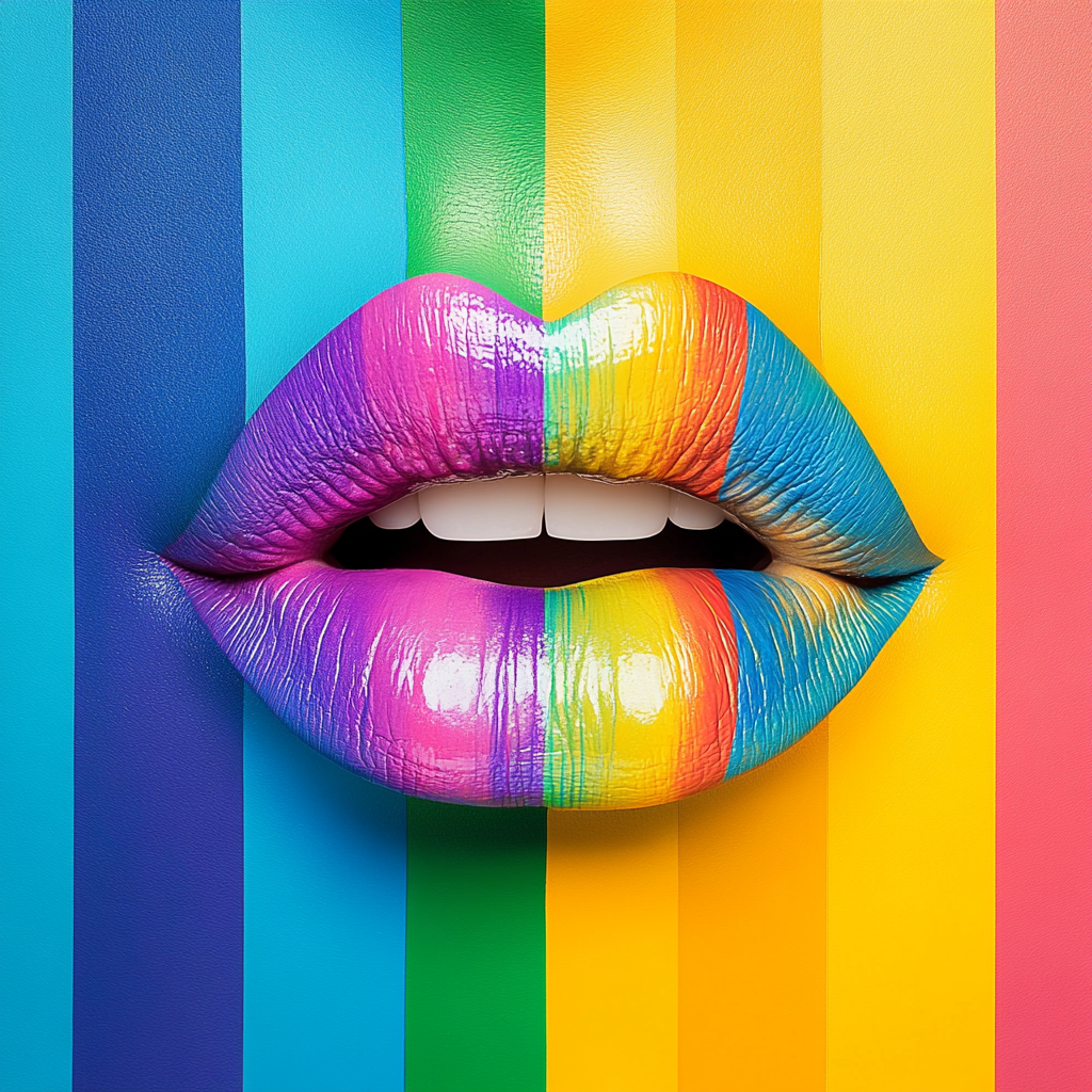 Aktion: Dieses Poster bekommst du aktuell für nur 0,99 € – exklusiv bis zum Christopher Street Day. Lippenbekenntnis: PRIDE Knallbunt. Kussbereit. Lauter als jede Erklärung.
